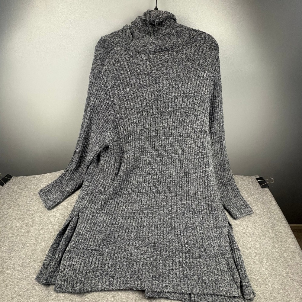 Barefoot Dreams CozyChic Lite Open Front Gray‎ Cardigan Women 3X Soft Minimalist - Picture 7 of 15
